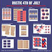 Rustic 4th of July Patriotic American Celebration BBQ Party Printable Collection - Instant Download